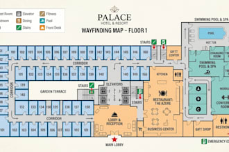 create custom wayfinding maps for hotel, campuses and public spaces