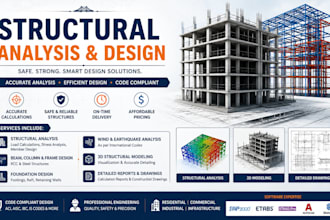 do structural load calculations for steel, concrete and wood structure