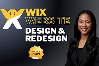design wix website, wix redesign or wix business website