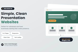 create a beautiful presentation website