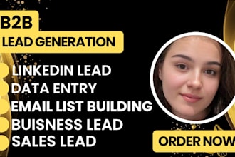 do linkedin lead generation, list building, b2b lead generation for any business