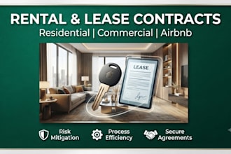 write professional rental and lease contract documents