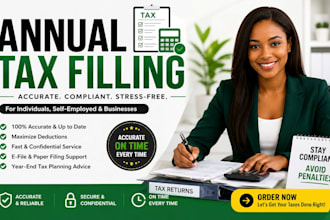 prepare your tax return, annual report, and UK vat filing