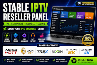 activate reseller panel mega ott, lion ott, trex, nixon, strong 8k, dream 4k