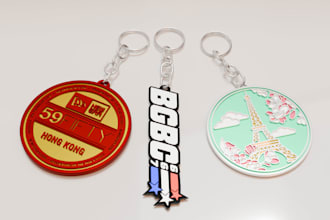 design a custom 3d printable keychain from your logo