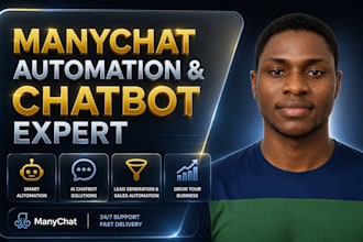 create manychat ai chatbot automation for facebook instagram whatsapp workflow