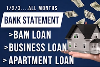 bank statement for loan or apartment approval