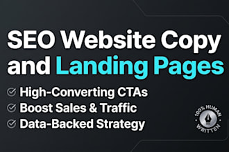 write SEO website copy and high converting landing pages