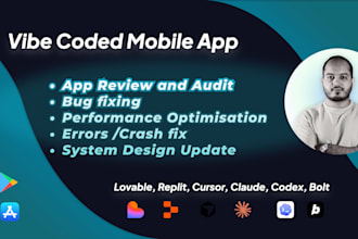review fix and optimise your vibe coded mobile app