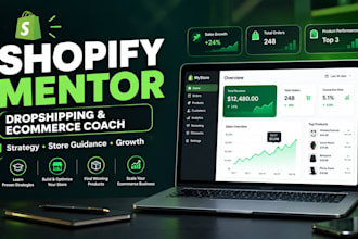 shopify mentor dropshipping consultant ecommerce coach shopify guide