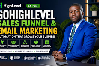 setup gohighlevel salesfunnel ghl email marketing highlevel automation expert