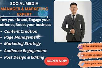 be your social media manager and brand strategist
