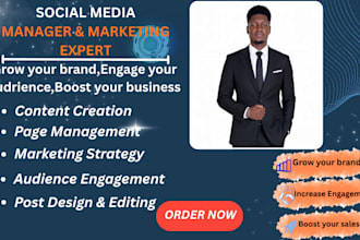 be your social media manager and brand strategist