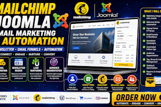 setup mailchimp joomla marketing joomla email automation and joomla email funnel