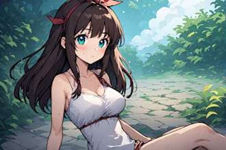 draw anime nsfw of your oc, fursona or selfship