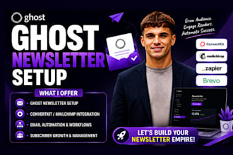 design ghost email campaign automation mailchimp ghost newsletter workflow