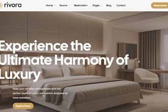 design wix resort website hotel resort vacation rental booking website
