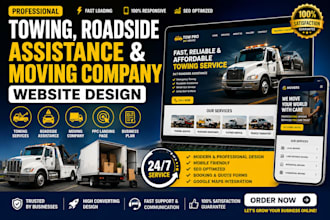towing website roadside assistance pay per click moving company business plan