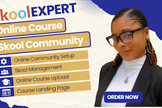 setup skool online community skool course creation skool community manager