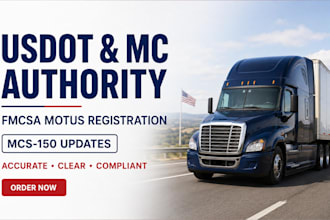 handle fmcsa motus registration, usdot, mc authority and mcs 150 updates