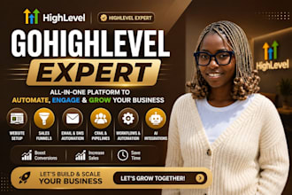 setup and manage gohighlevel website, emails SMS automation sales funnel expert