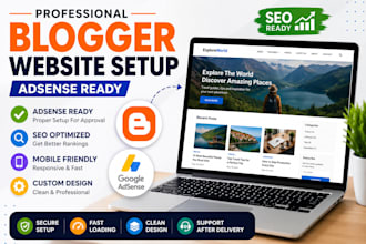 create an adsense ready blogger website with SEO setup