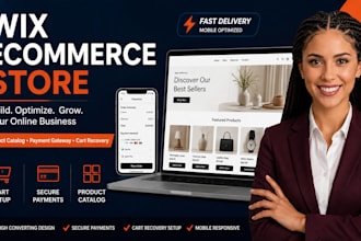 create a wix ecommerce store with product catalog, payment gateway, wix harmony