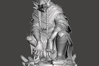 modify 3d fantasy miniature,bird humanoid characters,dnd creatures,printable stl