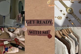 design clickable get ready with me thumbnails