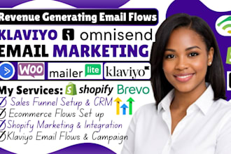 be your omnisend expert for your email marketing or flows, klavyo email setup