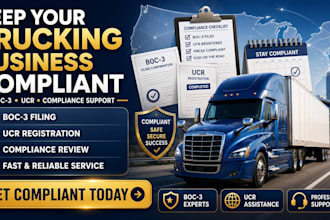 file boc3 ucr and trucking compliance for your trucking company USA