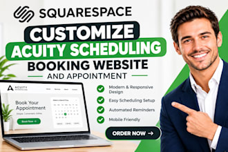 customize squarespace acuity scheduling booking website and appointments