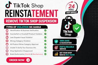 do tiktok  shop reinstatement, fix tiktok shop violation and appeal suspension
