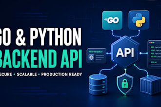 build secure go and python backend API