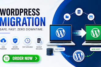 migrate wordpress website, transfer hosting, clone or move your wp site