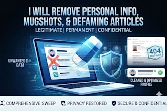 remove personal information from google, remove dafaming articles, mugshots