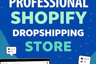 setup a professional shopify dropshipping store