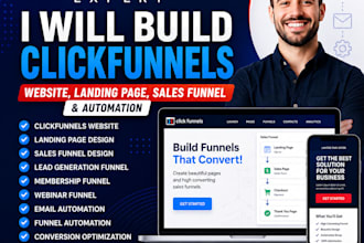 build clickfunnels website clickfunnels landing page sales funnel and automation