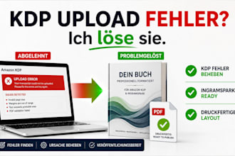amazon KDP und ingramspark manuskriptfehler professionell beheben