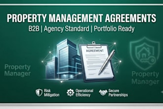 draft professional property management agreement contracts