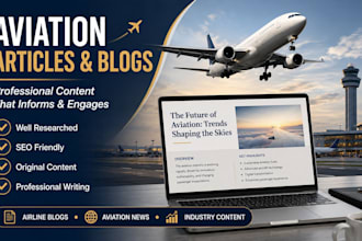 write aviation articles, airline blogs, newsletters and industry reports