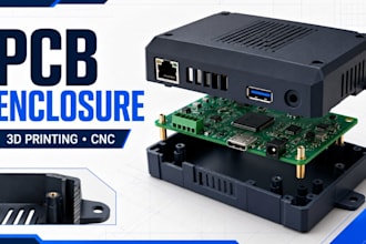 design custom pcb enclosures for 3d printing and cnc