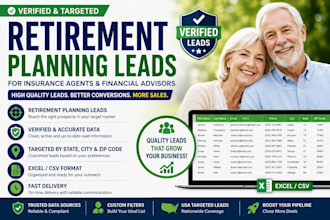 provide verified retirement planning leads for financial insurance agents and