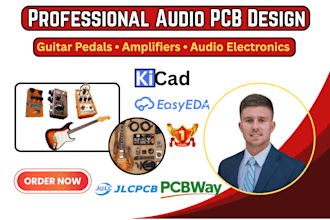 design professional pcb for audio devices and guitar pedals