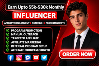 recruit affiliates for your affiliate marketing program
