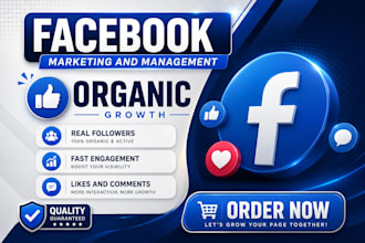 grow your facebook page with real and organic followers