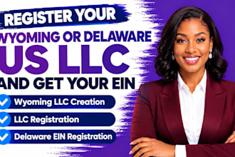 register your wyoming or delaware US llc and get your ein