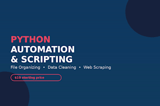 write python scripts for automation and file organization
