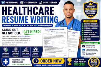 write an ats optimized healthcare resume for healthcare professionals