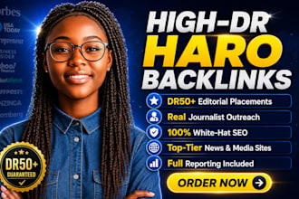 build high DR haro backlinks and editorial links for haro SEO, aeo, and GEO